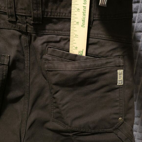 Brown Heavy Canvas Work Pants Mens 34x30 Cabelas Cotton Cargo Painters Utility - Picture 12 of 16